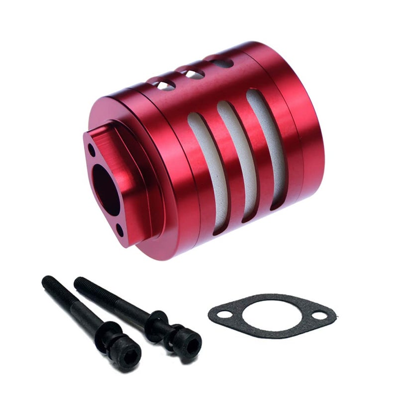 FLMLF Air filter Set for 1/5 RC Hpi Baja Rovan King Motor 5B 5T 5SC FG GoPed (red) - Image 3